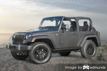 Insurance quote for Jeep Wrangler in Minneapolis