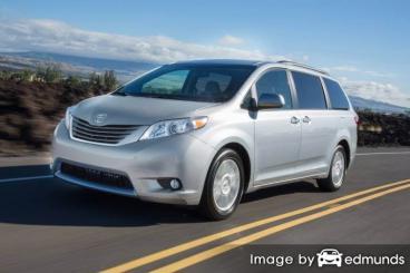 Insurance rates Toyota Sienna in Minneapolis